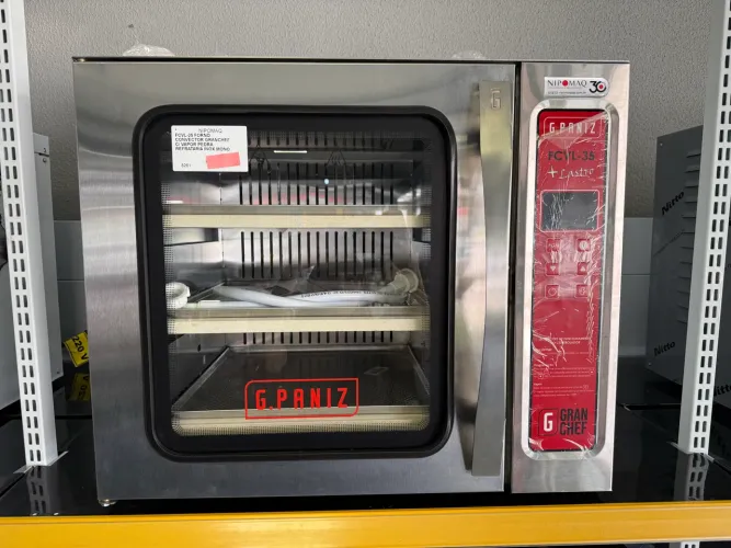 FCVL-35 FORNO CONVECTOR GRANCHEF C/VAPOR PEDRA REFRATARIA INOX MONO