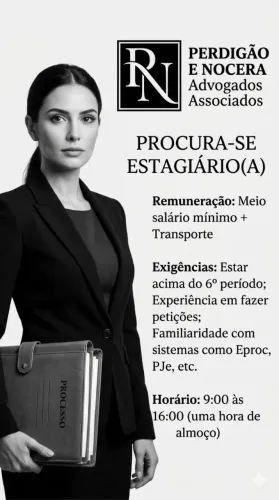 Procura-se Estagiário em DIREITO com experiência 