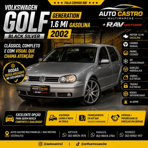 Volkswagen Golf 1.6 MI/ 1.6 MI Gener./black & Silver 2002
