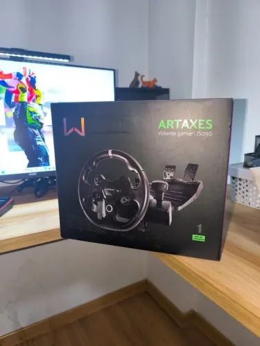 Volante Gamer Warrior Artaxes JS090 com Pedais