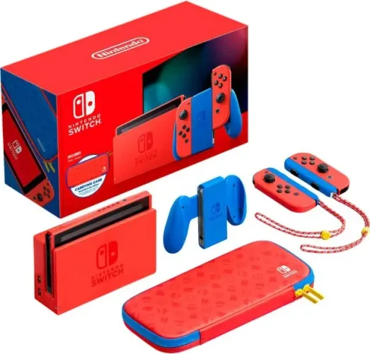 Nintendo Switch Mario Red & Blue Edition Novo Na Caixa