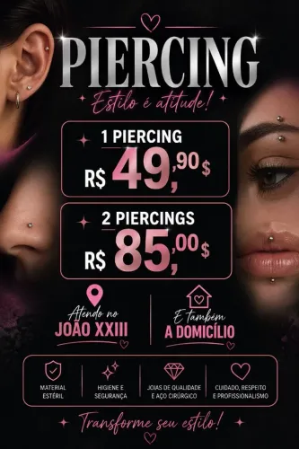 Piercing ? perfurações e joias ?