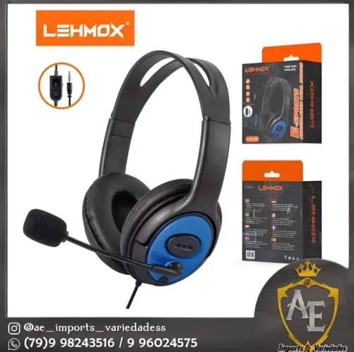 Fone Headset Lehmox para ps4 e Xbox