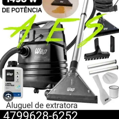 Higienizaçao de estofado e aluguel de extratora