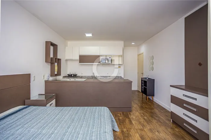 Studio mobiliado com vaga no NEO Residence - 30,54 m²- Centro Cívico