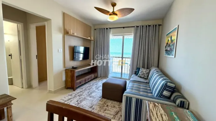 Apartamento Frente Mar 60m² - 1 Dormitório, 1 Vaga - JD Real
