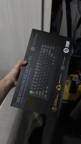 Keychron K2 Ultra 8K - Teclado Mecânico Wireless 75% Switch Red Linear