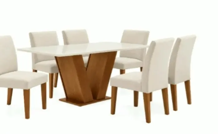 Sala de Jantar Mesa 6 Cadeiras