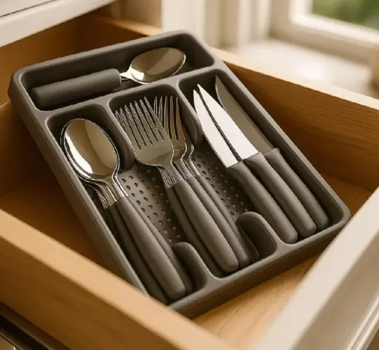 Jogo 24 talheres aço inox novos sem uso