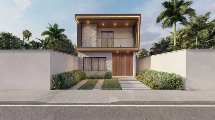 Casa com quatro dormitórios sendo dois suítes no Eusébio - 134m²