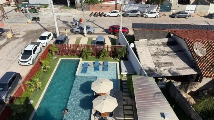 TAMANDARÉ - Flat mobiliado, frente mar com 26 m² e lazer completo