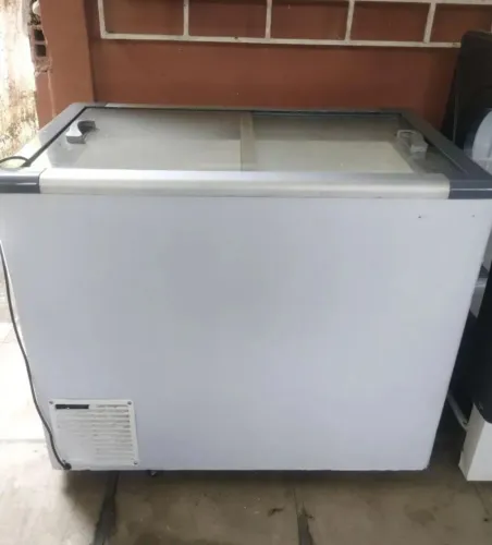 Freezer tampa de vidro 