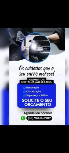 Polimento e Cristalização de Farol