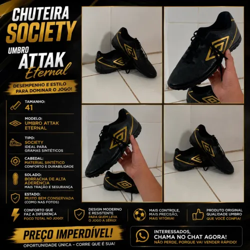 Chuteira Umbro society 41