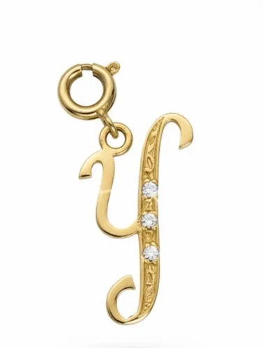 pingente letra Y - dourado - bijouteria