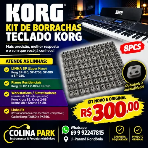 Kit de Borrachas Teclado Korg 