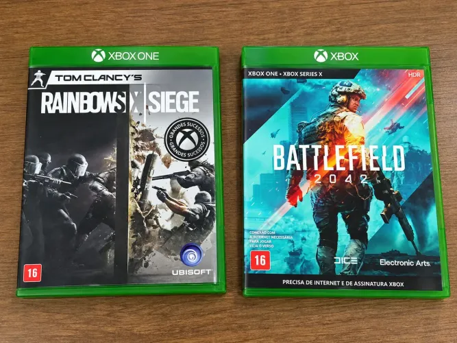 Jogos Xbox One - Rainbow Six Siege + Battlefield 2042 - R$ 100