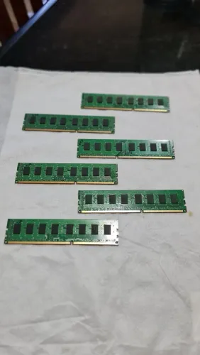 Memórias DDR3 6x2gb total 12gb 1600mhz