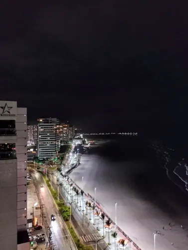 Apartamento na Ponta D' Areia, Vista Mar, Mobiliado, Projetado, Climatizado