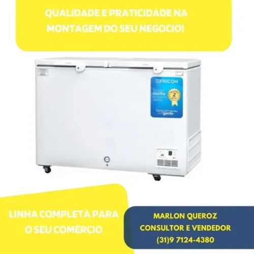 Freezer Horizontal 2 Tampas Fricon 411L