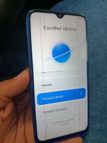 Xiaomi Redmi Note 8 Azul - Detalhe na Tela (Preço Desapego)
