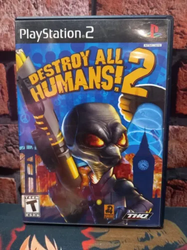 JOGO DESTROY ALL HUMANS! 2 PS2 USA ORIGINAL COMPLETO 
