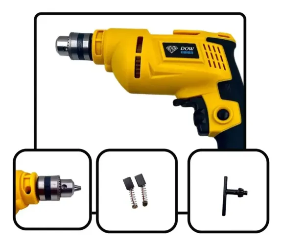 Furadeira Parafusadeira 850w Mandril Chave 10 Mm