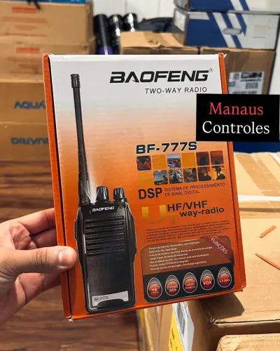 Kit Rádio Comunicador Baofeng BF-777S 2 Rádios + Fones e Acessórios ( Promoção )