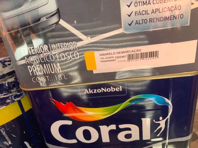 Tinta para piso Coral