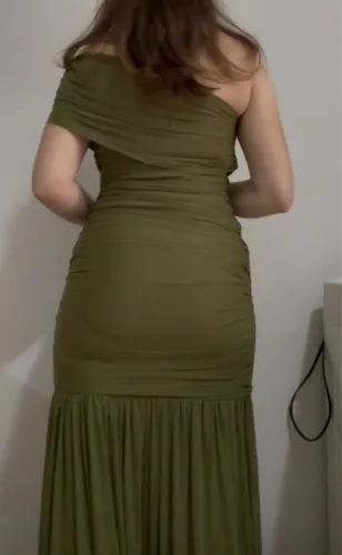 Vestido de Festa Verde Oliva M | Usado Apenas 1 Vez