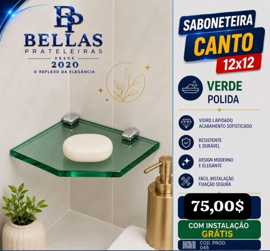 Saboneteira blindex