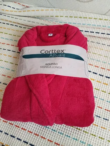 Roupão unissex M manga longa novo
