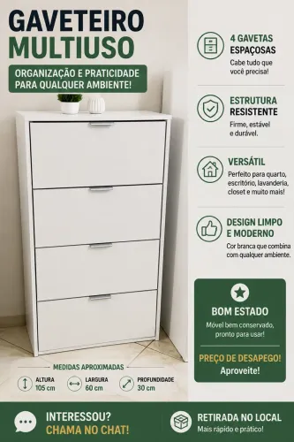 Gaveteiro Usado