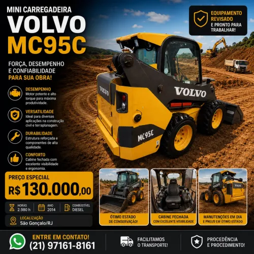 Mini carregadeira VOLVO MC95C