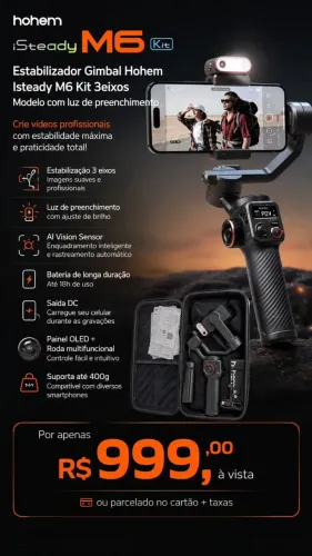 Estabilizador Gimbal Hohem Isteady M6