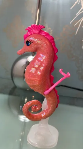 Barbie Cavalo Marinho Rosa Vida de Sereia
