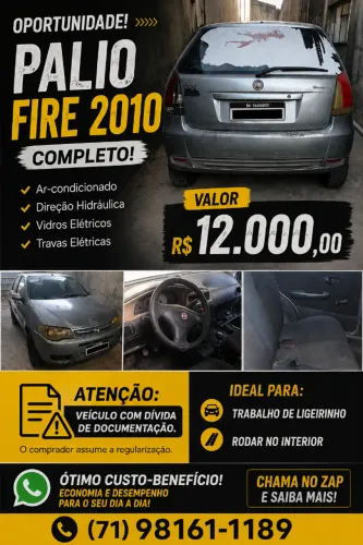 Fiat Palio 1.0 Economy Fire Flex 8V 4P 2011