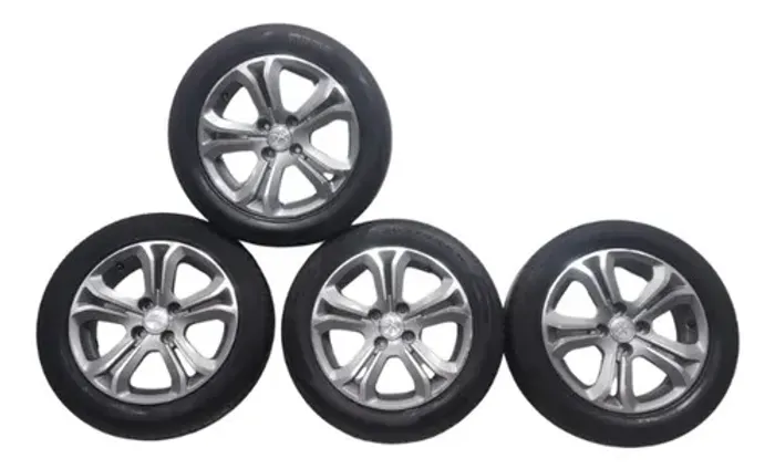 Jogo De Rodas Peugeot Aro 16 Com Pneus 205/55
