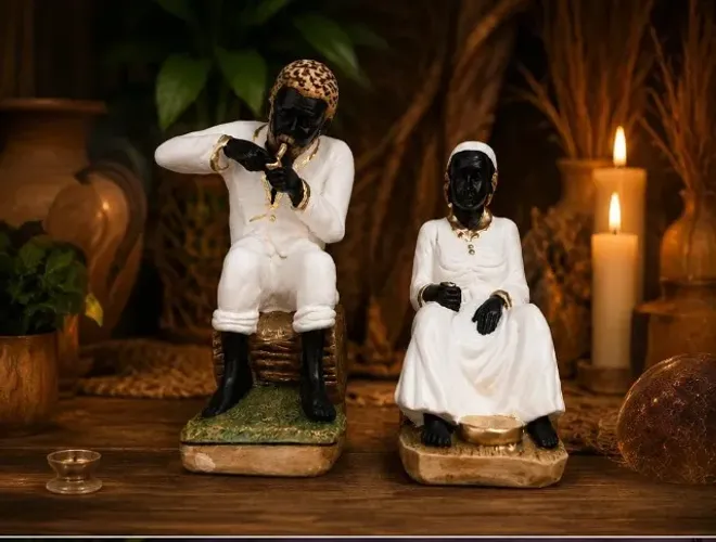 ? Casal de Preto-Velho - Sabedoria, Proteção e Fé ?