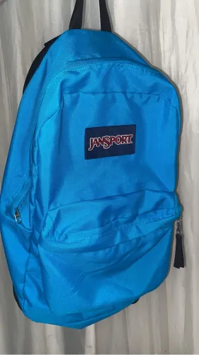 mochila JanSport SuperBreak Original, modelo JS00T501, na cor Electric Blue.