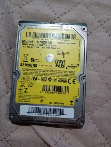 Hd de notebook e memória diversas no estado