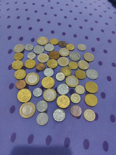 Lote de moeda antiga pra fazer aliança