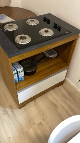 Cooktop 4 bocas + balcão 