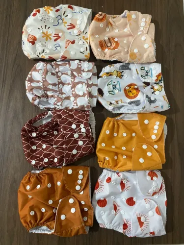 Kit Fraldas ecológicas semi-novas
