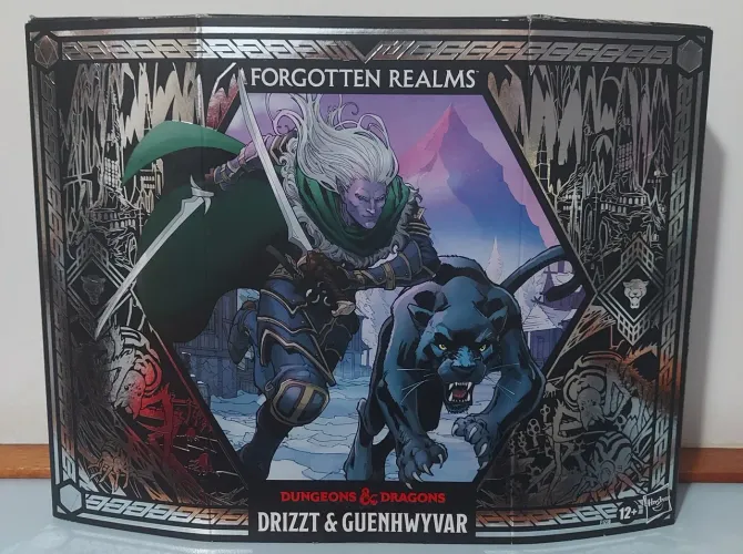 Hasbro Forgotten Realms em Dungeons & Dragons Drizzt and Guenhwyvar Incompleto