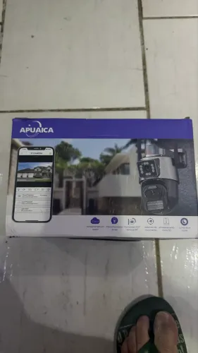 Câmera de Segurança IP Wi-Fi APUAICA - Nova na Caixa (Completa)