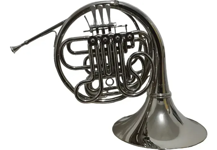 Trompa Dupla Fá/si Bemol Quasar Modelo Qhr500n Niquelada