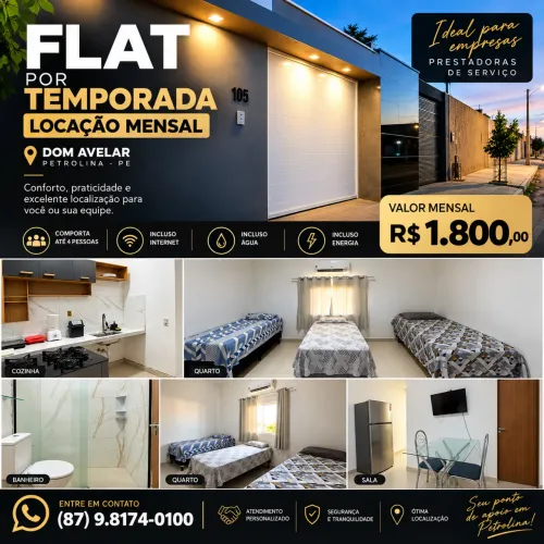 Aluguel de flat por temporada