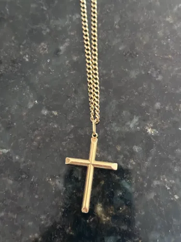 Cordão de Ouro 18k maciço com pingente