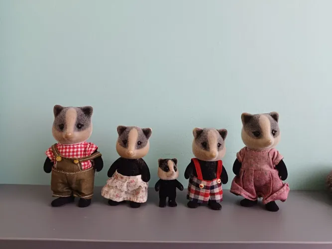 Família de texugos sylvanian families
